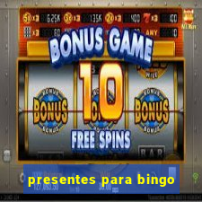 presentes para bingo